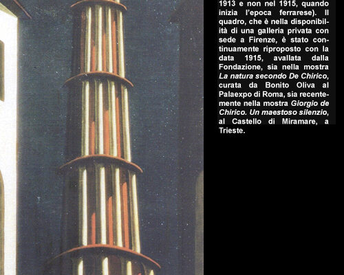 Fig. 3 - Giorgio de Chirico, "La grande tour" fine anni '40