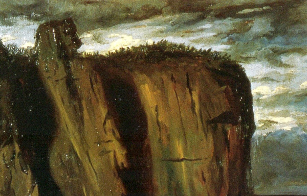 Fig. 7 - Giorgio de Chirico, "La Sfinge" 1908-09 (particolare)
